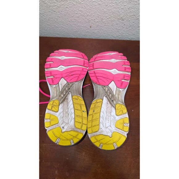 Asics Women's Gel-Nimbus 21 Running Shoes Size 9 Black/Fuchsia/Lime - Picture 6 of 8